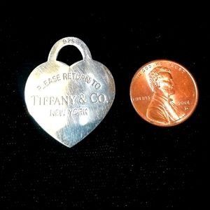 Authentic Tiffany & Co. Large Heart Charm